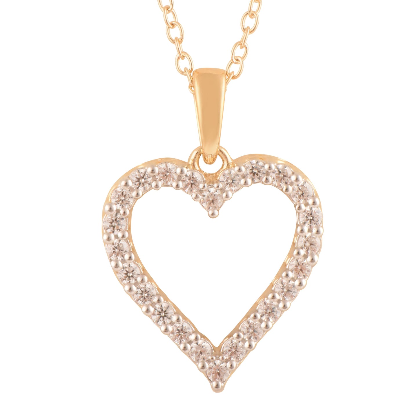 Ashley Stewart 0.25 Carat Heart Lab Grown Diamond Necklace