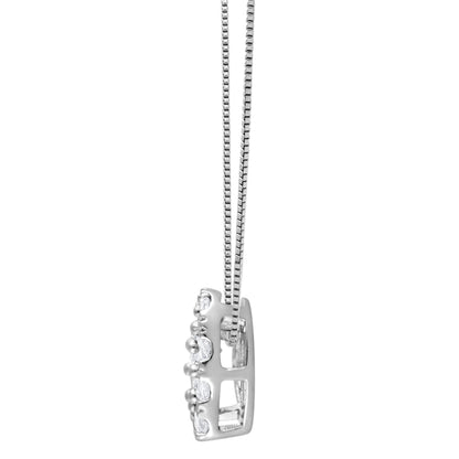 Ashley Stewart 0.50 Carat Lab Grown Diamond Heart Pendant Necklace In Sterling Silver