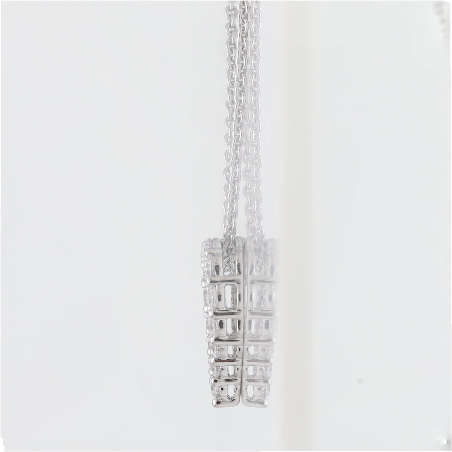 Ashley Stewart 1 Carat Lab Grown Diamond Heart Sterling Silver Necklace