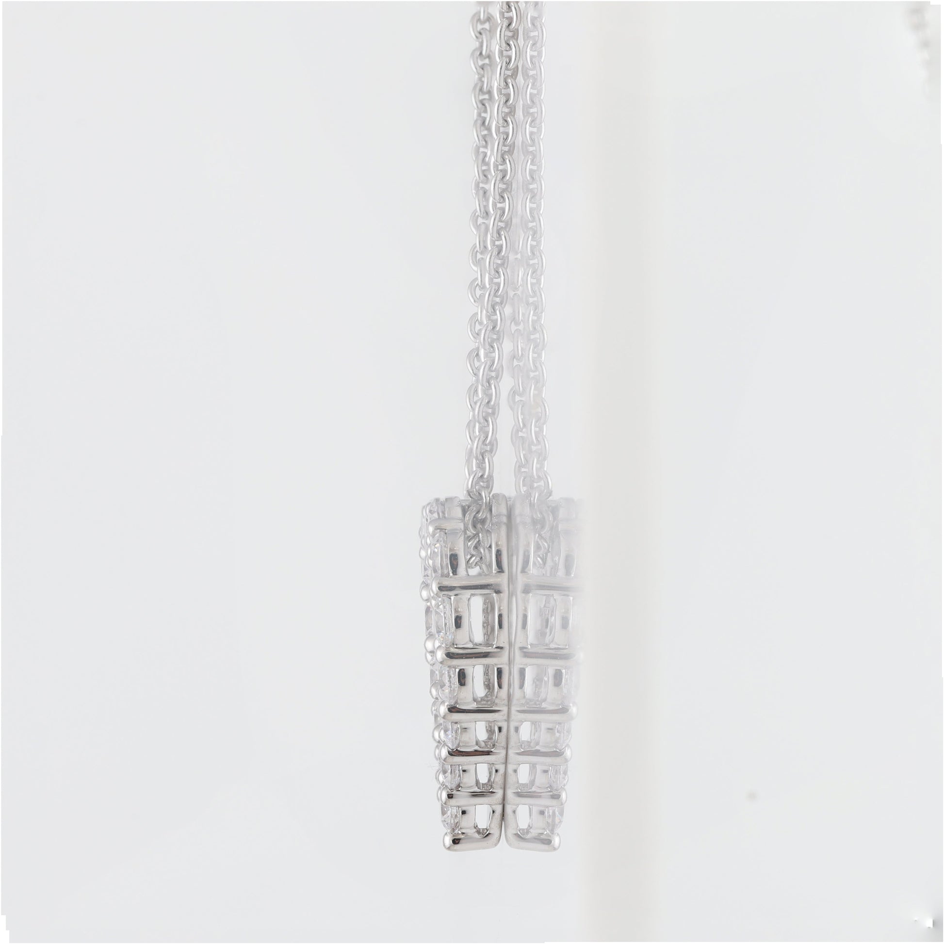Ashley Stewart 1 Carat Lab Grown Diamond Heart Sterling Silver Necklace