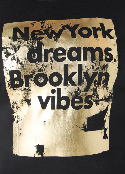 Ashley Stewart New York Graphic Tee Black