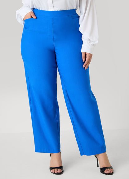 Ashley Stewart Millennium High Waist Trousers Victoria Blue