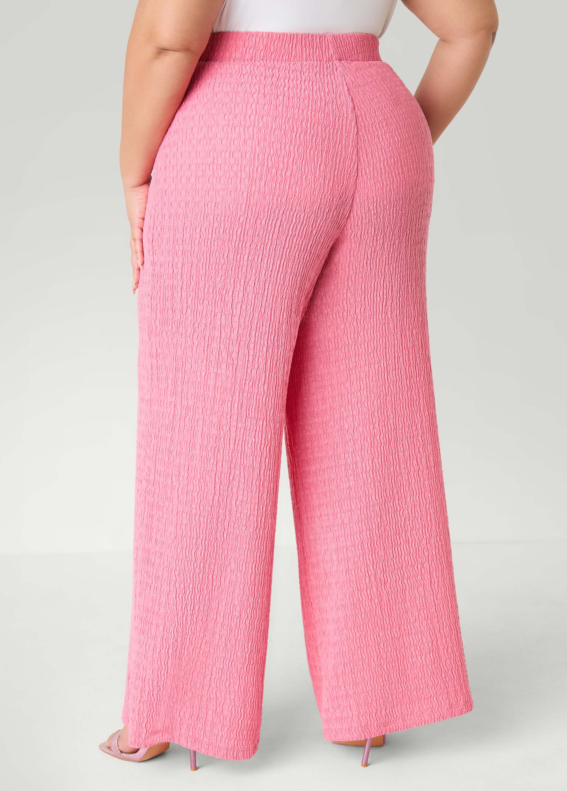 Ashley Stewart Textured Pull On Pants Confetti