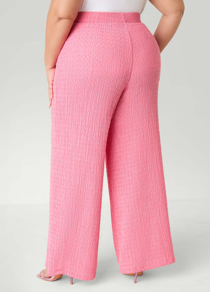 Ashley Stewart Textured Pull On Pants Confetti