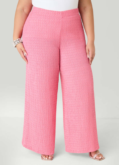 Ashley Stewart Textured Pull On Pants Confetti