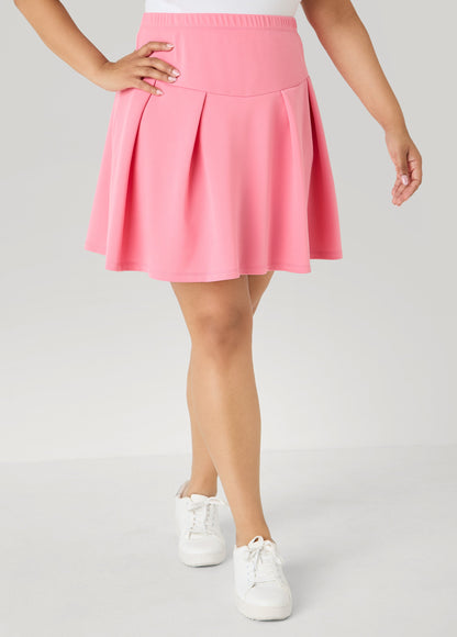 Ashley Stewart Pleated Tennis Skort Confetti
