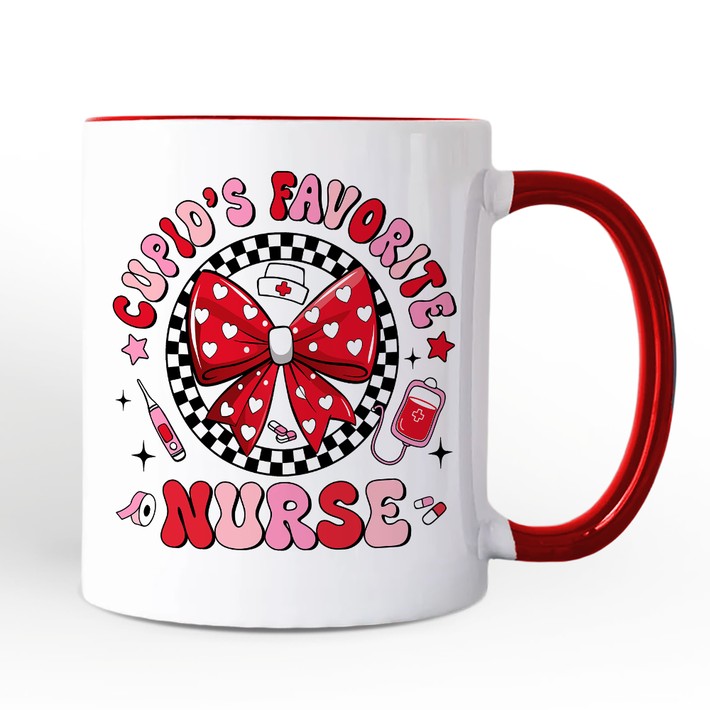 Ashley Stewart Cupids Favorite Nurse Mug White