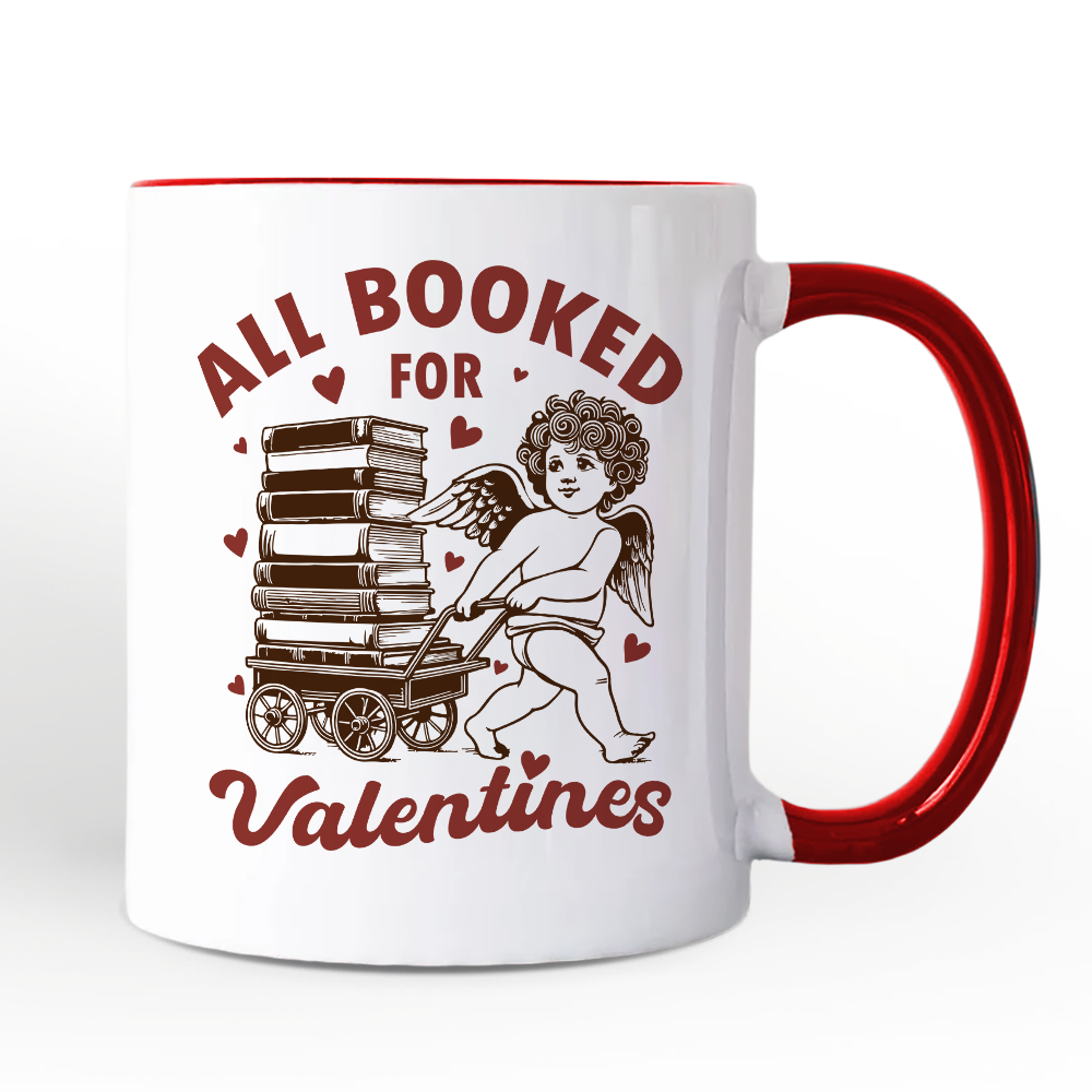 Ashley Stewart All Booked For Valentines Mug White
