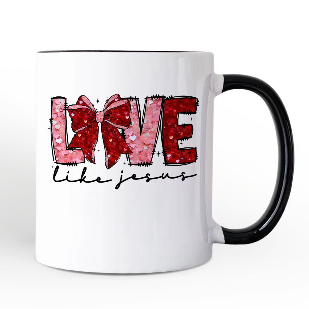 Ashley Stewart Love Like Jesus Ceramic Mug White