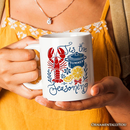Ashley Stewart Tis The Seasoning Ceramic Mug White