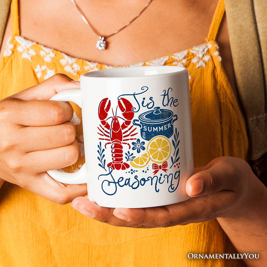 Ashley Stewart Tis The Seasoning Ceramic Mug White
