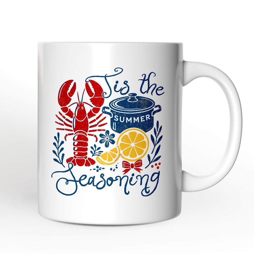 Ashley Stewart Tis The Seasoning Ceramic Mug White