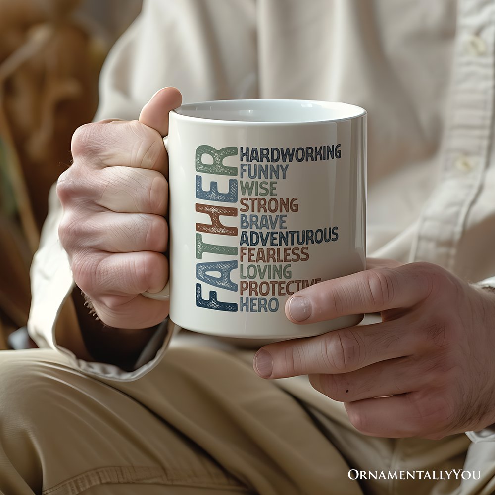 Ashley Stewart Father Ceramic Mug White