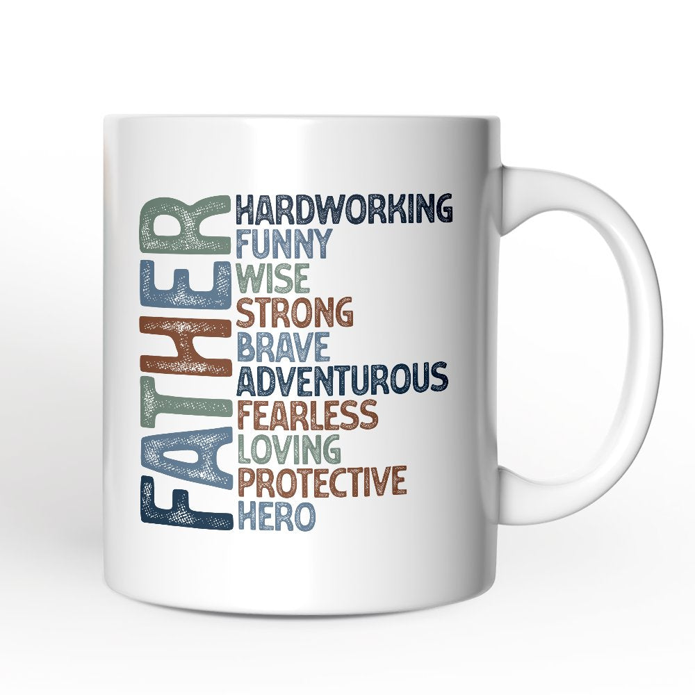 Ashley Stewart Father Ceramic Mug White