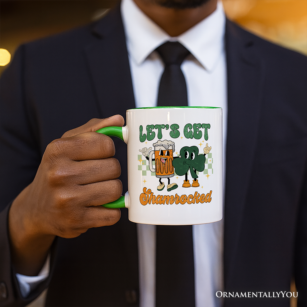 Ashley Stewart Lets Get Shamrocked Ceramic Mug White