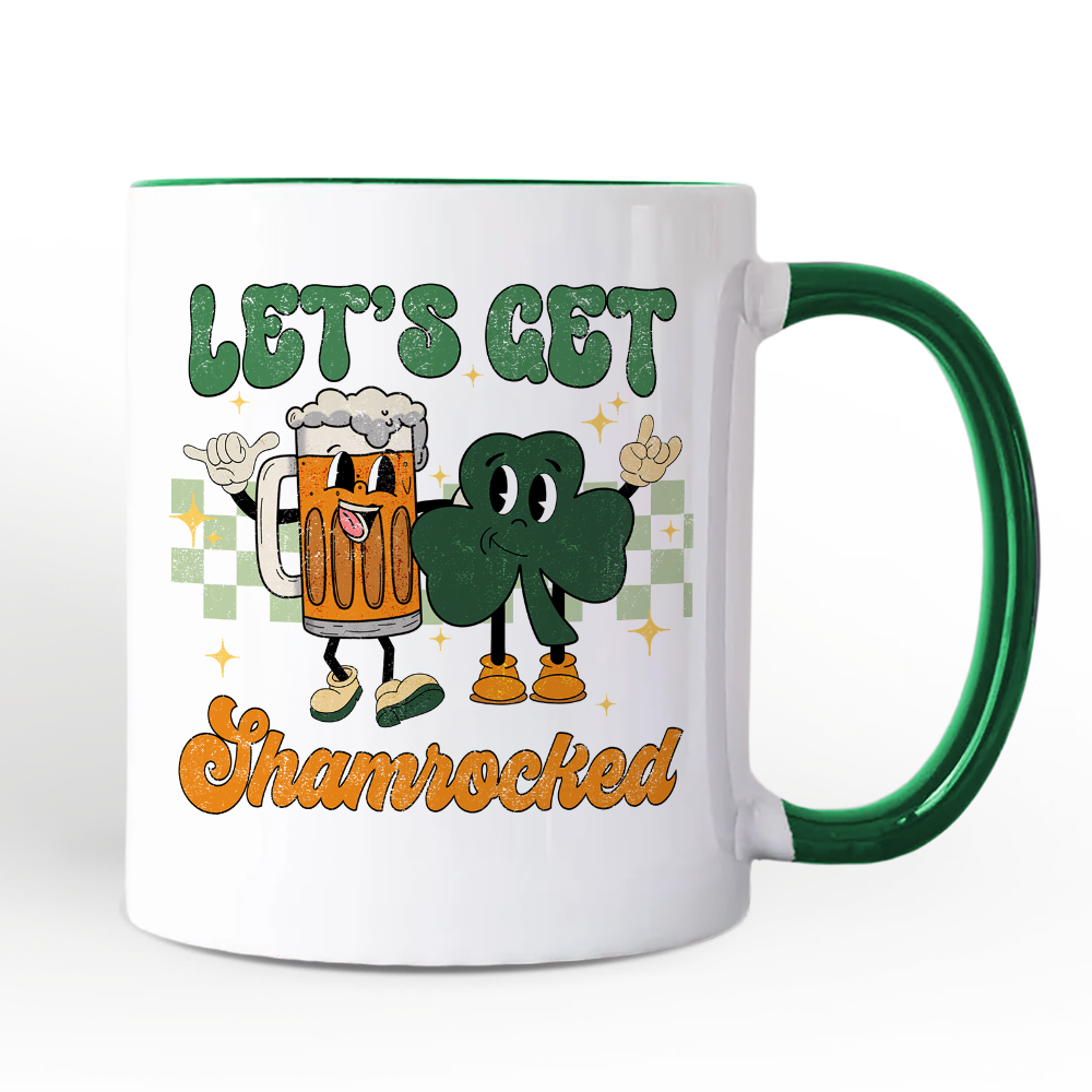 Ashley Stewart Lets Get Shamrocked Ceramic Mug White