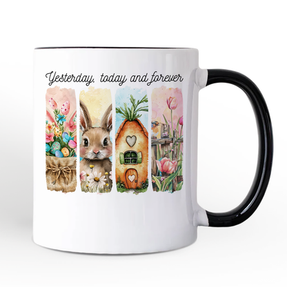 Ashley Stewart Yesterday Today Forever Ceramic Mug White