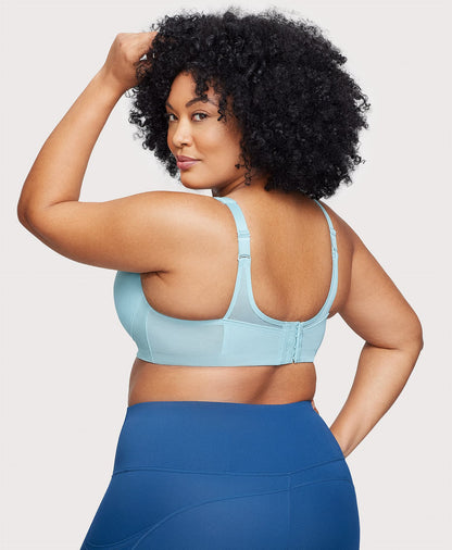 Ashley Stewart MagicLift Seamless Sports Bra Frosted Frosted Aqua