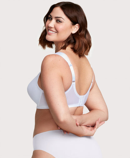 Ashley Stewart MagicLift Seamless Support T-Shirt Bra White