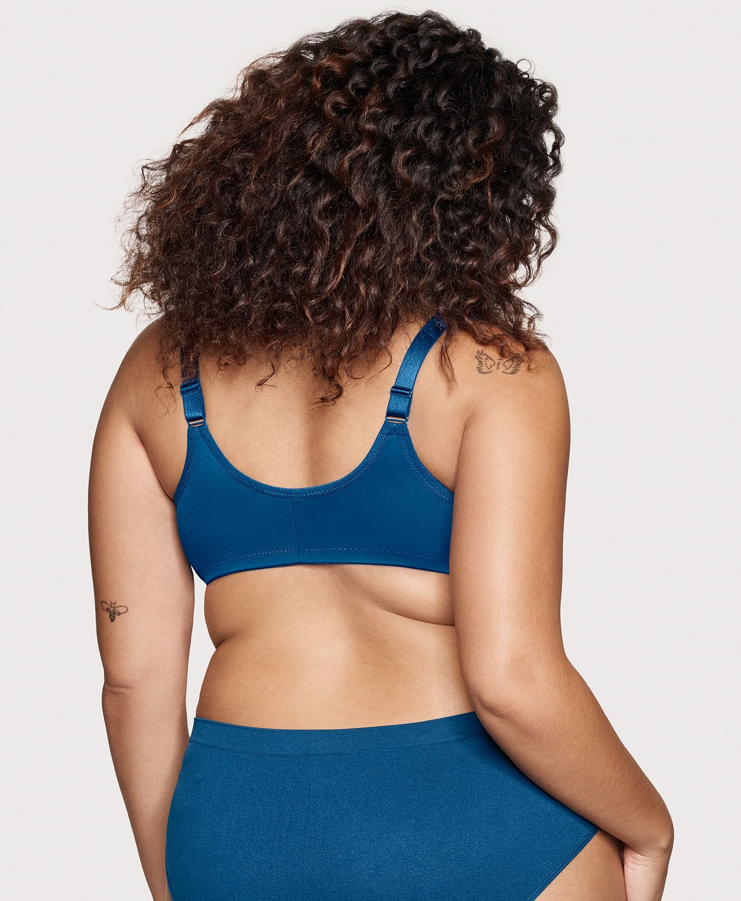 Ashley Stewart Front-Closure WonderWire Bra Dark Denim