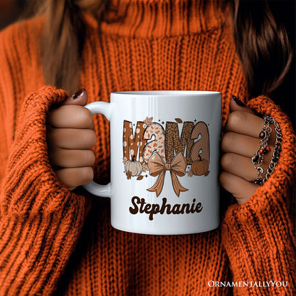 Ashley Stewart Pumpkin Mama Ceramic Mug White
