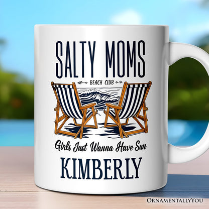 Ashley Stewart Salty Moms Beach Club Ceramic Mug