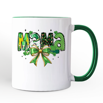 Ashley Stewart Mama St Patricks Day Mug White - Green
