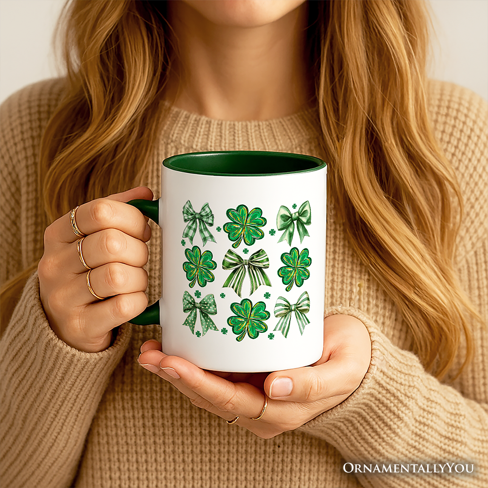 Ashley Stewart St Patricks Day Ceramic Mug White - Green