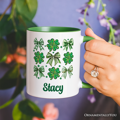 Ashley Stewart St Patricks Day Ceramic Mug White - Green