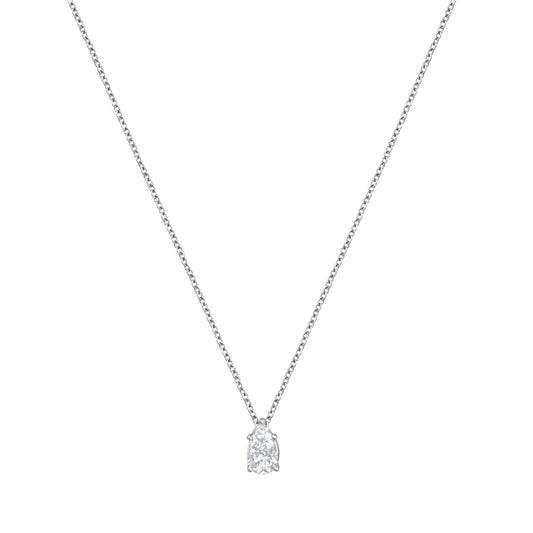Ashley Stewart 1 Carat Lab Grown Pear Solitaire Diamond Pendant Necklace