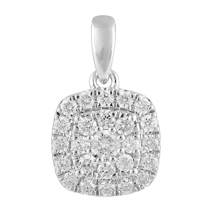 Ashley Stewart 0.33 Carat Lab Grown Halo Diamond Pendant Necklace