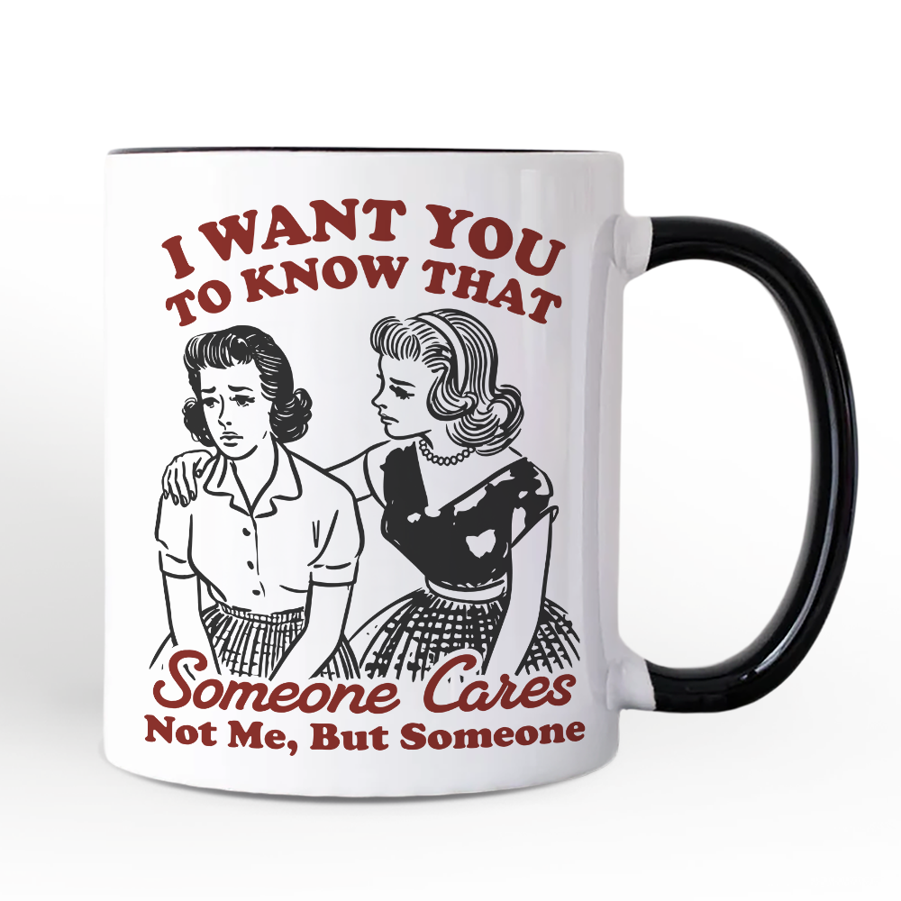 Ashley Stewart Someone Cares Ceramic Mug White