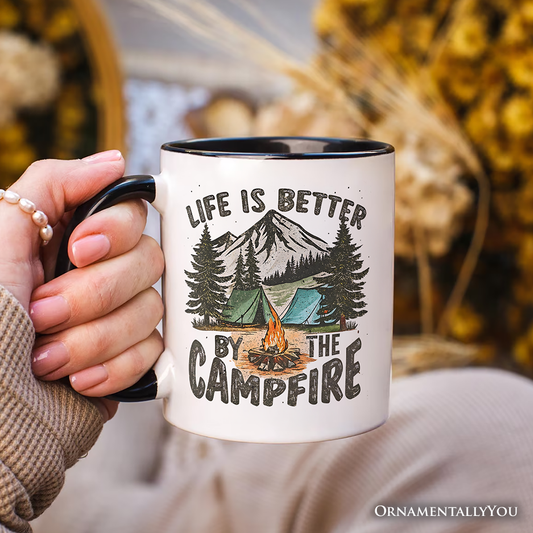 Ashley Stewart Life Is Better by the Campfire Mug White