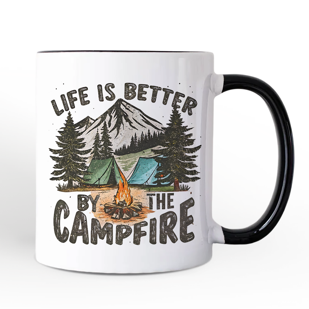 Ashley Stewart Life Is Better by the Campfire Mug White