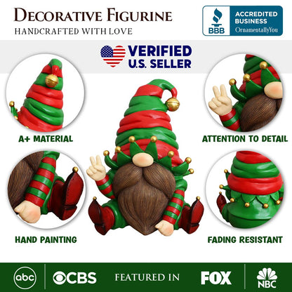 Ashley Stewart Cheerful Elf Gnome Figurine Multi