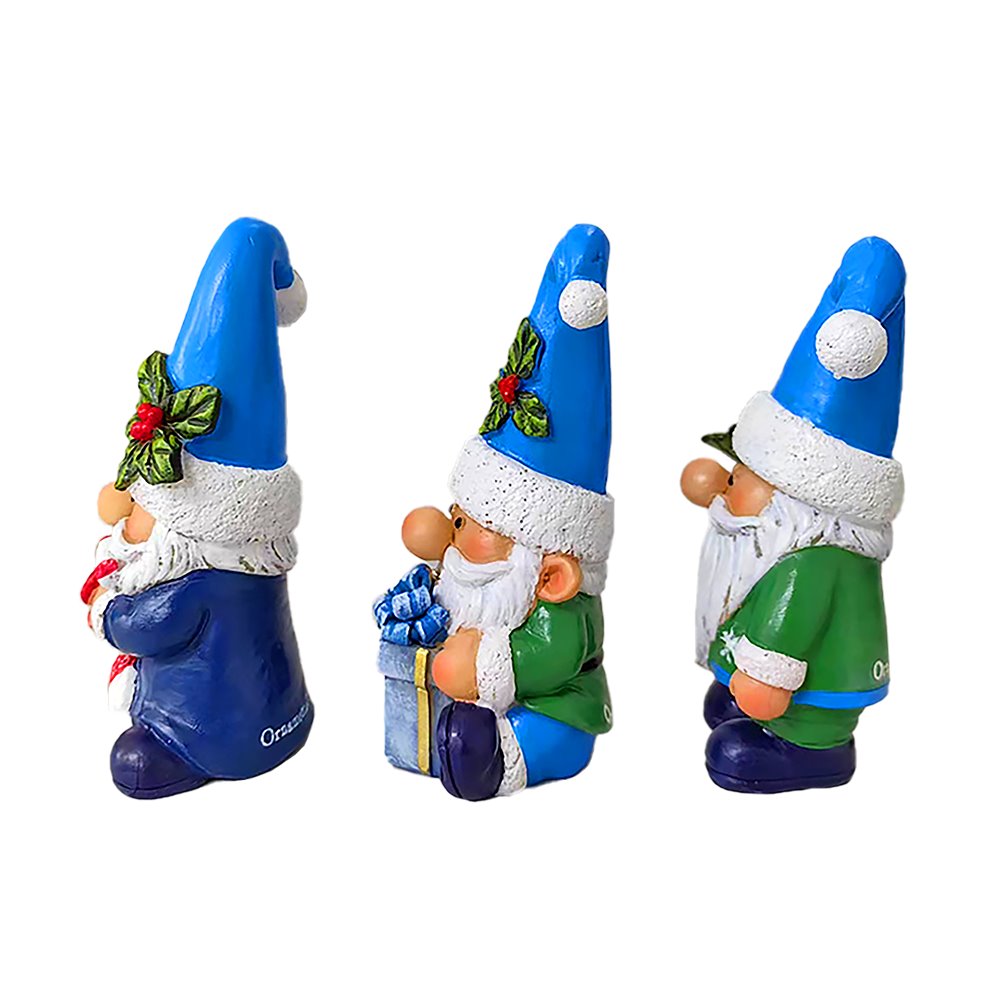 Ashley Stewart Set of Three Christmas Gnome Figurines Multi